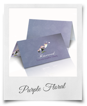 Purple Floral - Reserved Cards