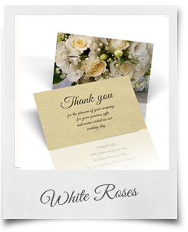White Roses - Thank You Cards
